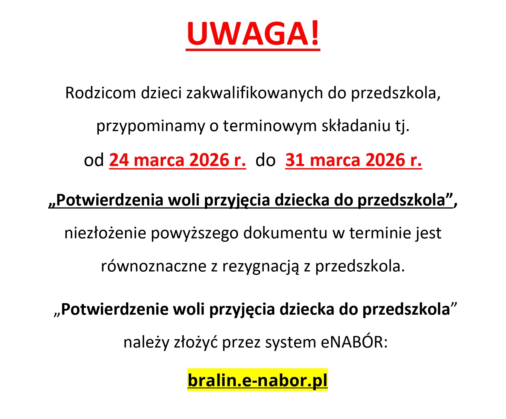 ogłoszenie rekrutacja